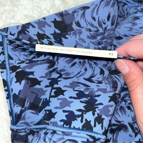 Aerie Offline Real Me Xtra 7/8 Leggings Blue Size XS NWT - Picture 3 of 4
